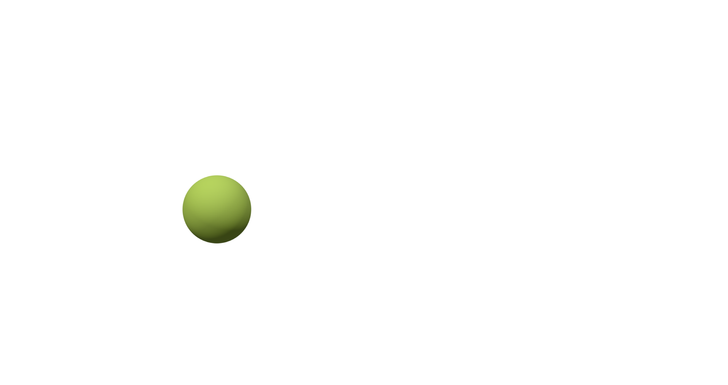 Grafisches Element, Ball grün